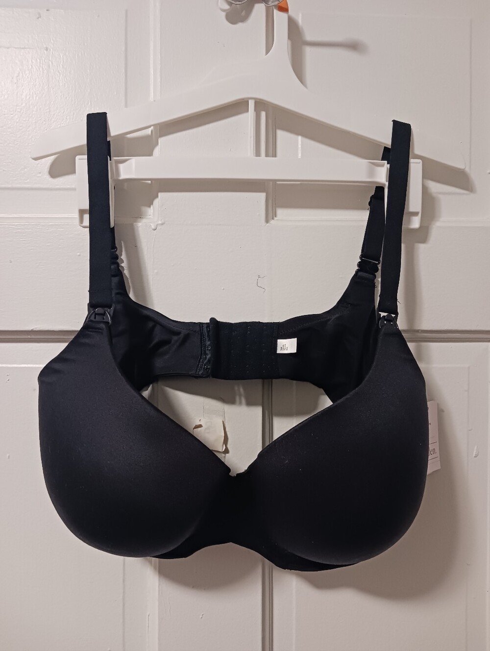 NWT Auden Nursing Lightly Lined Bra Black Full Coverage T-Shirt Underwire 42D